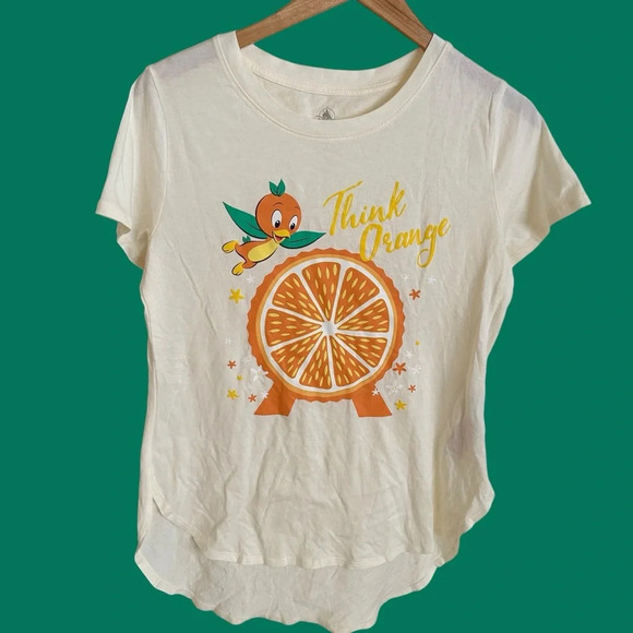 Disney Tops - NWT Disney Parks Sz Medium 2022 Epcot Flower & Garden Think Orange Bird T Shirt